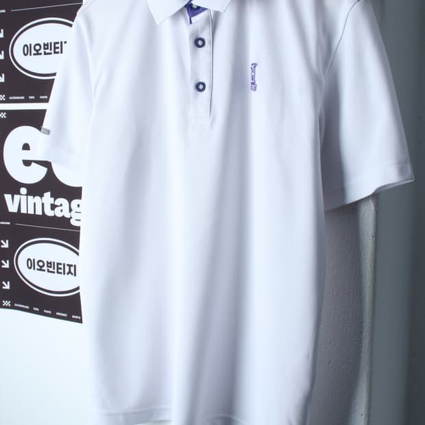 (L-XL) 애쉬워스 반팔 카라 티셔츠 골프 기능성 화이트-H36743