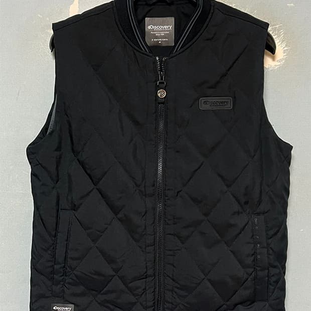 디스커버리 여자 퀼팅조끼 새상품 추동 블랙 M 95 66