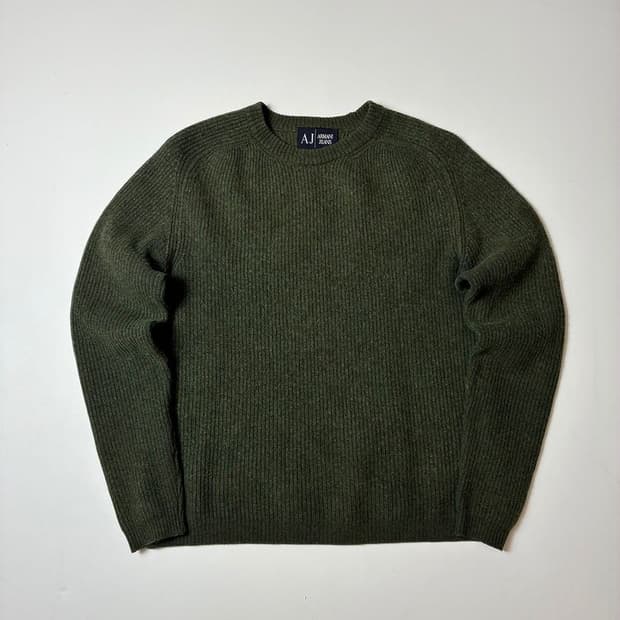 아르마니 진스 울 짜임 니트 PN8163