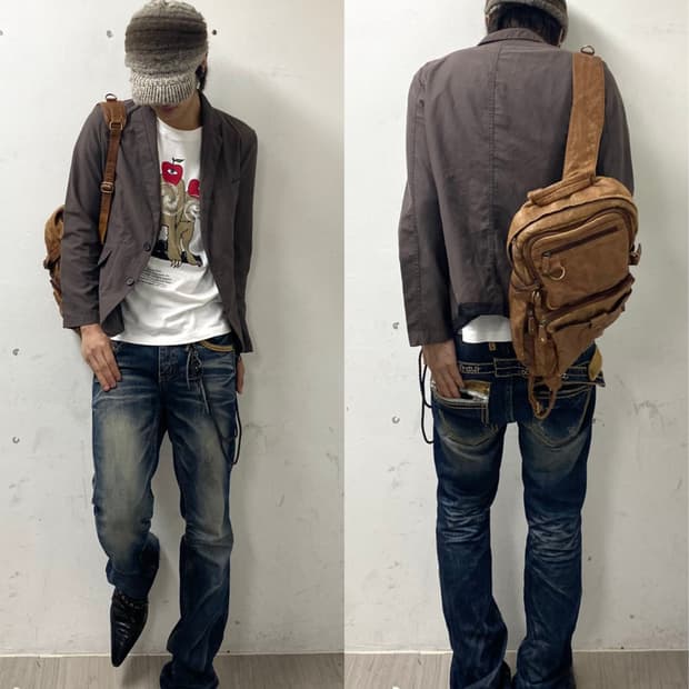 [Tornado Mart]Minimal Mood Brown Blazer