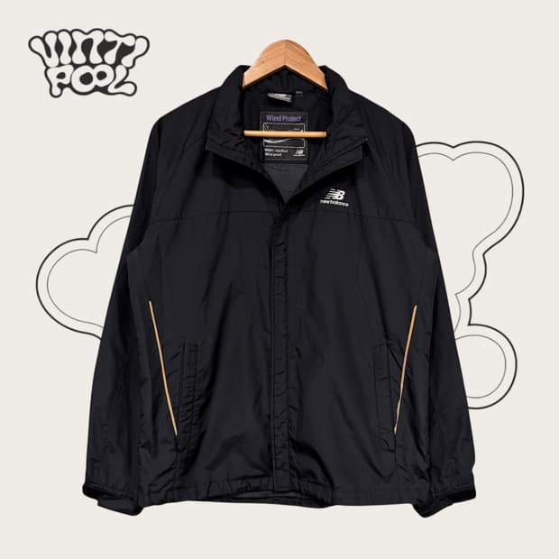 뉴발란스 바람막이 집업 M 블랙