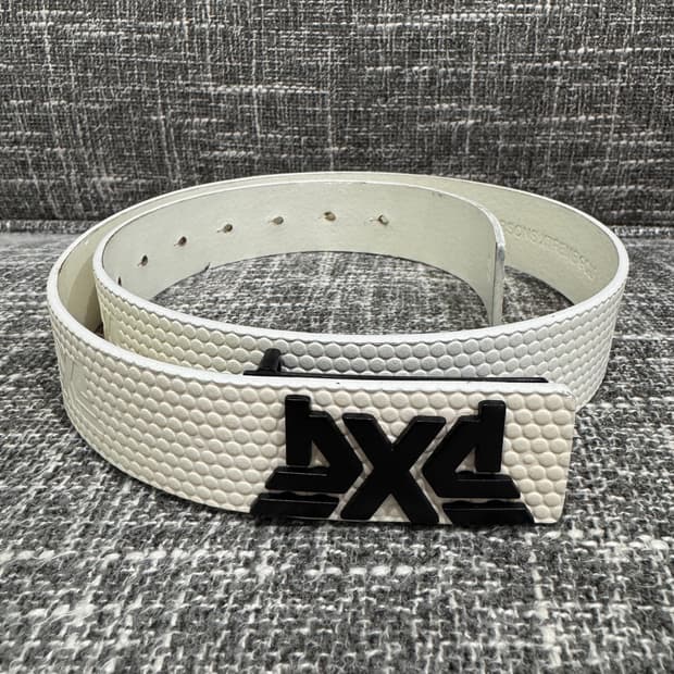 PXG 화이트 골프 벨트 40/100