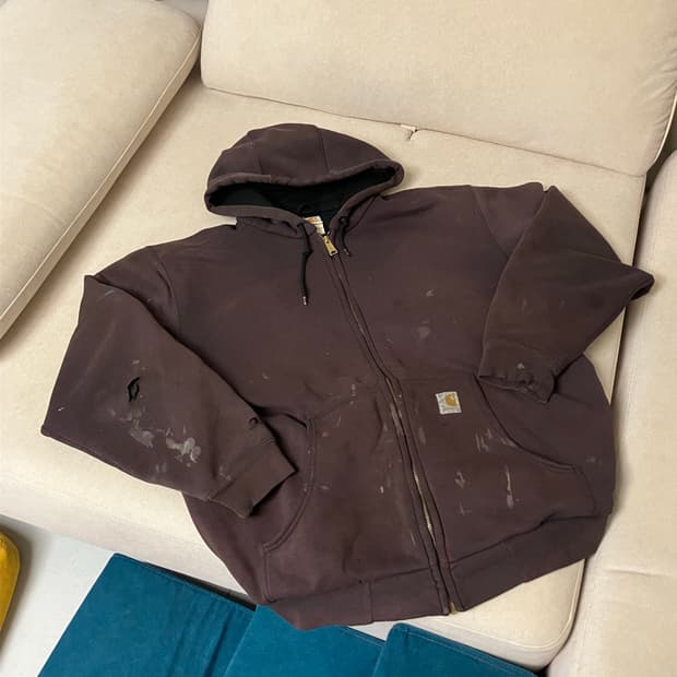 Carhartt distressed faded hoodie (칸예 착용)