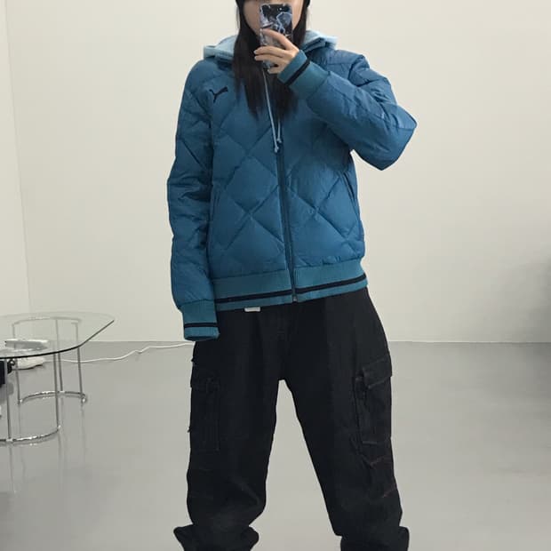 Puma Blue Puffer Jackets