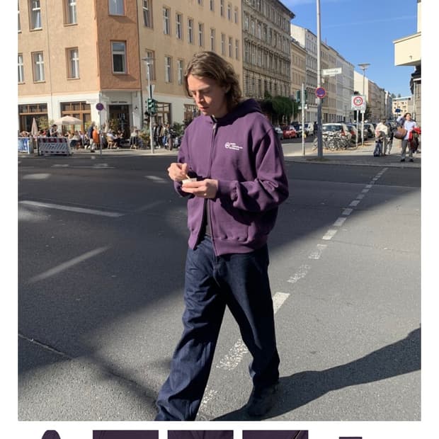 베를린포토북 후드집업 퍼플