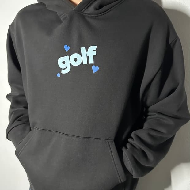 GOLF WANG 로고 후드
