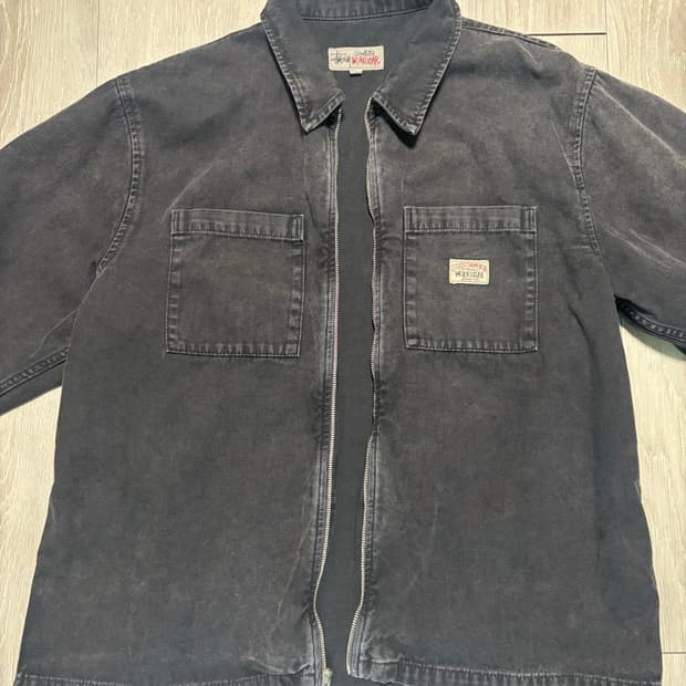 스투시 흑청 자켓