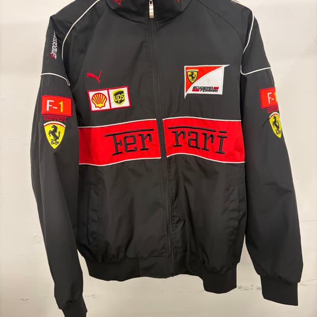 페라리 F1 블랙 레이싱 자켓
