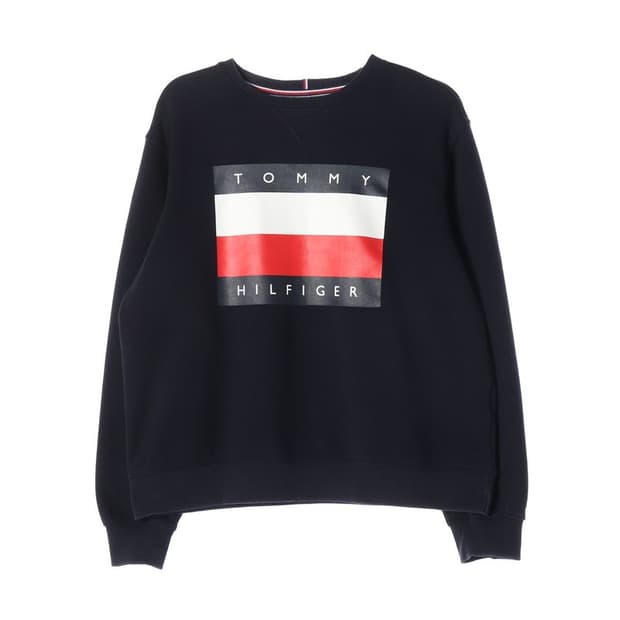 타미힐피거 네이비 빅 플래그 맨투맨 XL