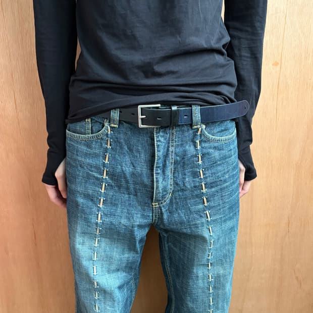 요지야마모토 y’s 바이컬러 벨트