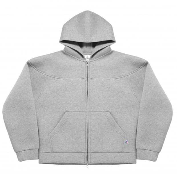 [M] MJD 뱅어 후드 집업 멜란지그레이