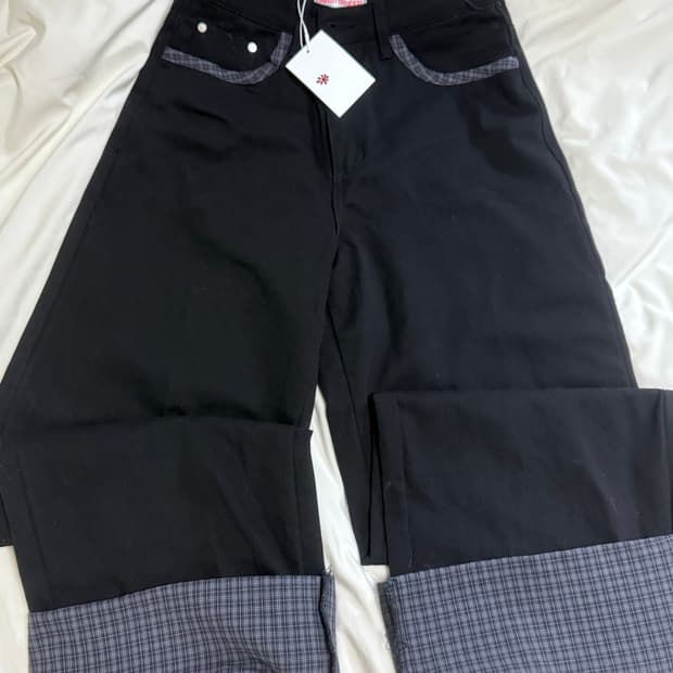 오피쉬 체크바지