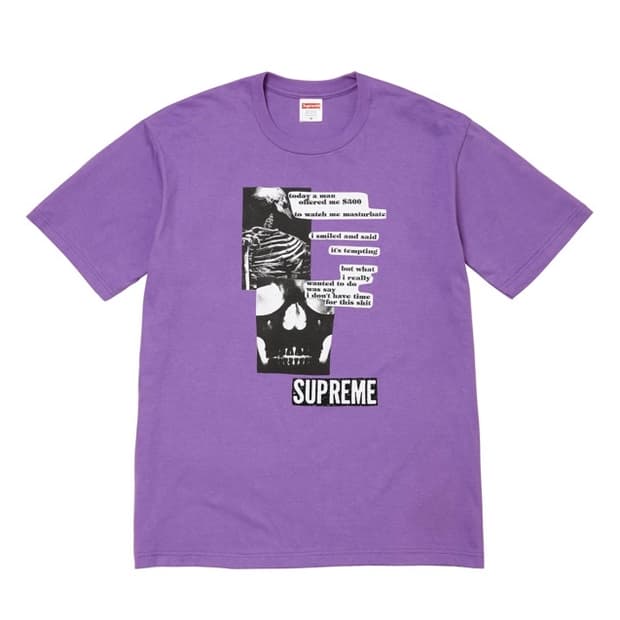 (S)슈프림 25SS Anatomy Tee 퍼플