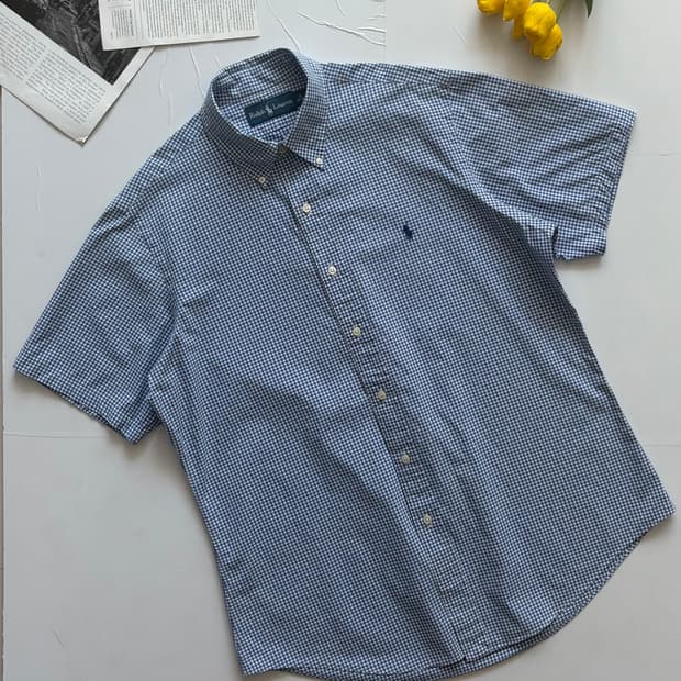 Polo 폴로랄프로렌 반팔 체크 셔츠