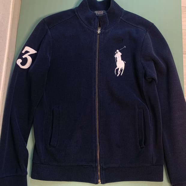 폴로 니트집업 빈티지