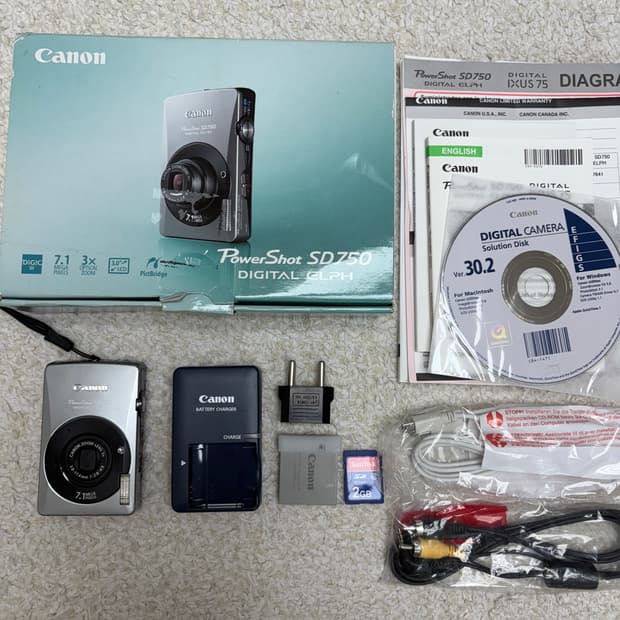 캐논 익서스75 Canon IXUS75 풀박스