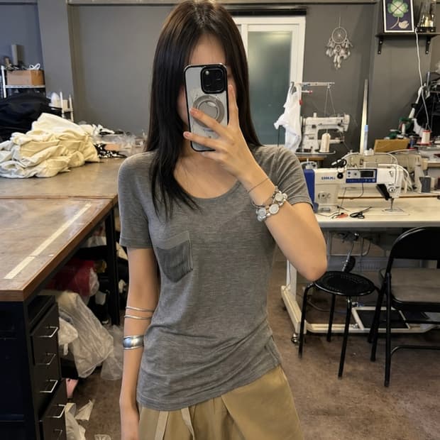 Karen Millen Chain Pocket Tee