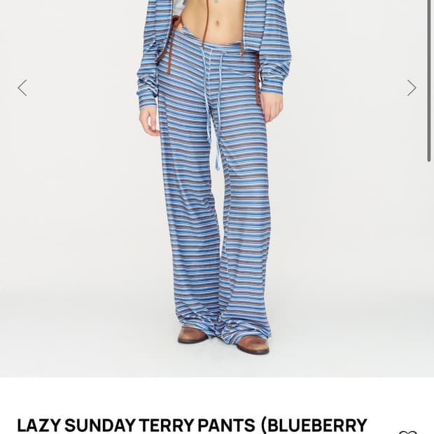 글로니 레이지 선데이 테리팬츠 m