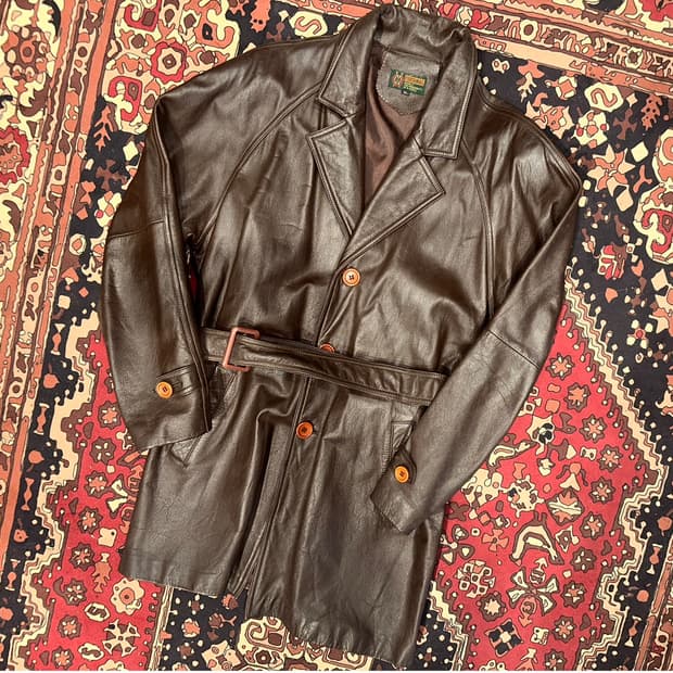 ( XL ) 가죽코트 가죽카코트 레더자켓 가죽자켓 소가죽 양가죽