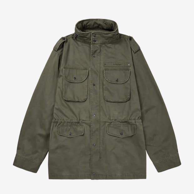 아캄Washed Field Jacket (Khaki) 워시드 필드 자켓