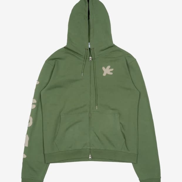 TCM tcdmt hooded zip-up (green)