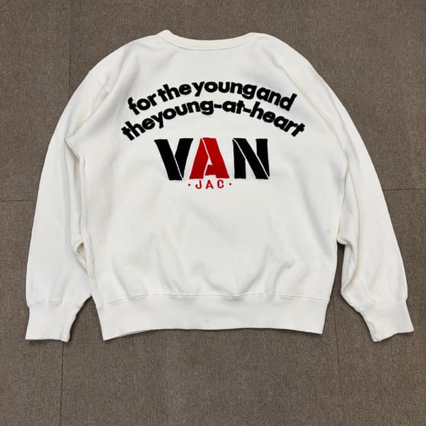 90s VAN jac japan 빈티지 스웻셔츠 공용 