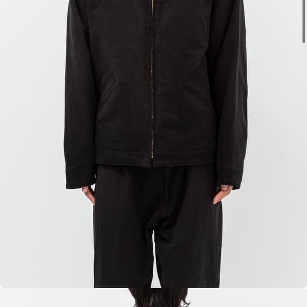 코모리 25aw 몰스킨 집 숏 자켓