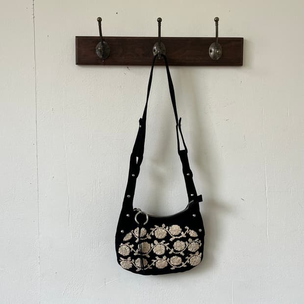 STEFANEL 스웨이드 로브 미니 백