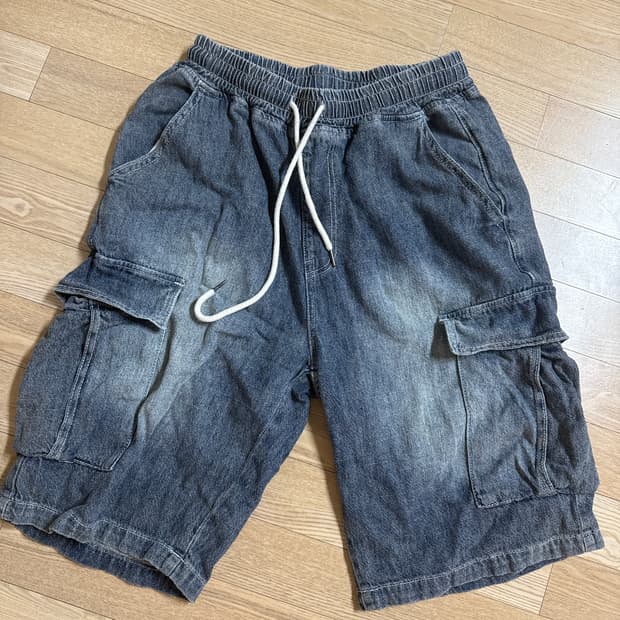 빈티지 밴딩 버뮤다 팬츠