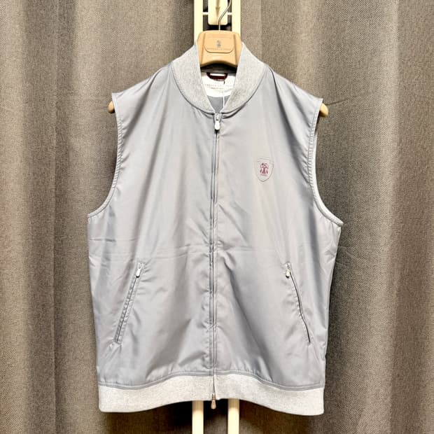 브루넬로 쿠치넬리 / 테니스 집업 조끼 베스트 /M 국내105 (새상품)