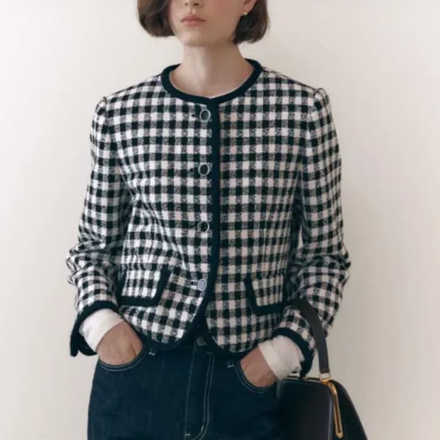 Fabricology 클래식 트위드 자켓