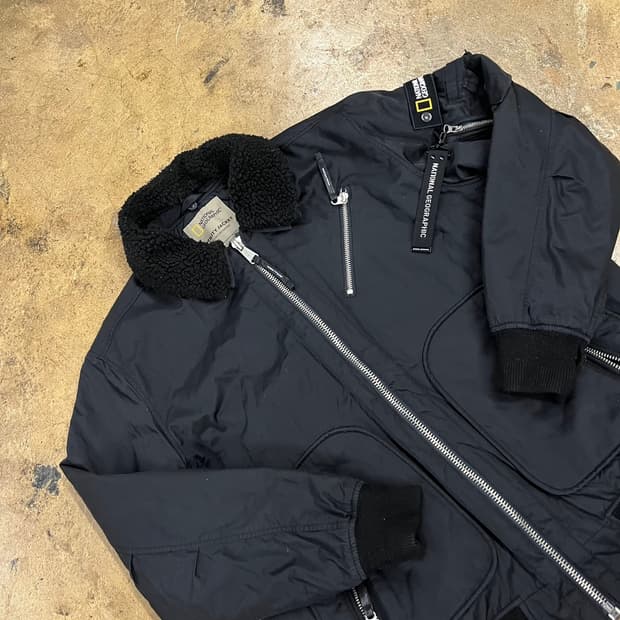 [정품/XL] 내셔널지오그래픽 블랙 유틸리티 자켓 b19