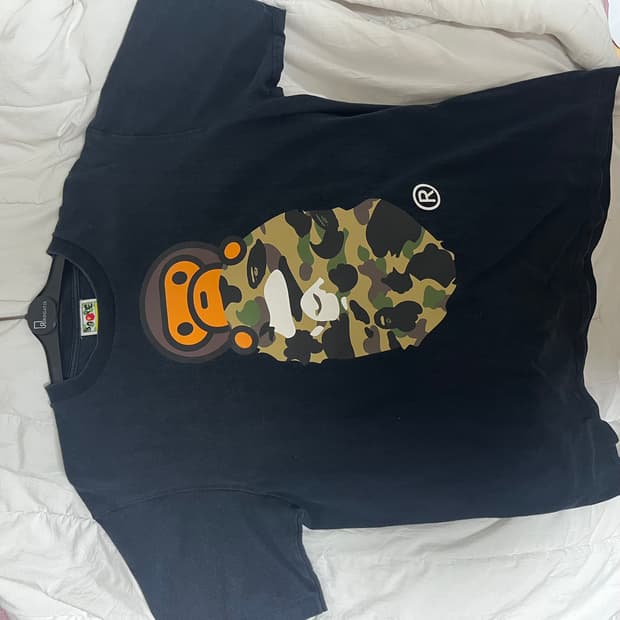 베이프 마일로 카모 반팔