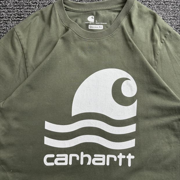 칼하트 WIP 빅로고 아메카지 워크 반팔티 3578