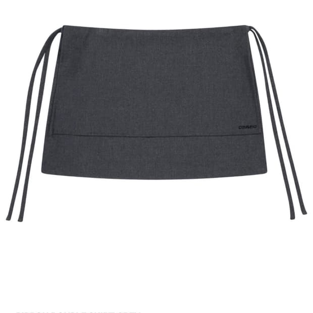 코이세이오 RIBBON DOUBLE SKIRT GREY