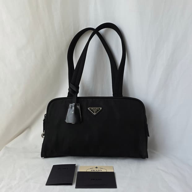 [정품 PRADA] 프라다 나일론 바게트 호보백 숄더백
