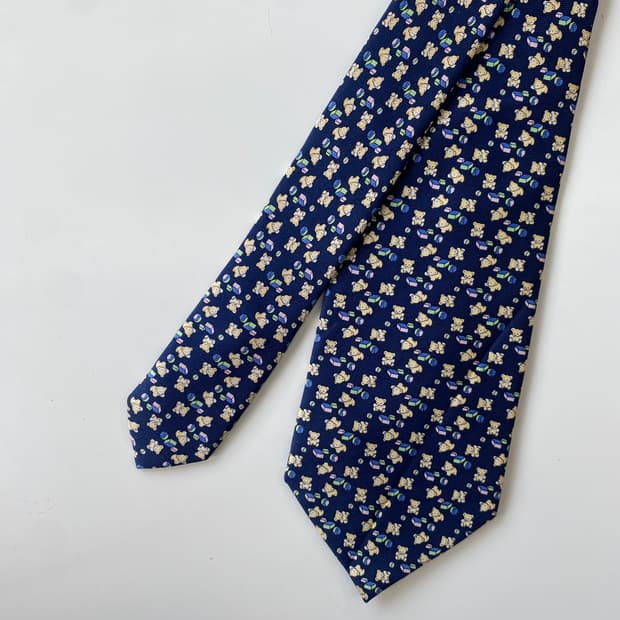 Ruchgare fellow 실크 곰돌이넥타이8.3cm