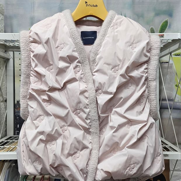 더캐시미어 여성 숏 패딩조끼 55~슬림66 숏 패딩베스트 AD42