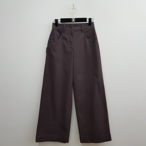 띠어리 2025 와이드 면팬츠 0사이즈