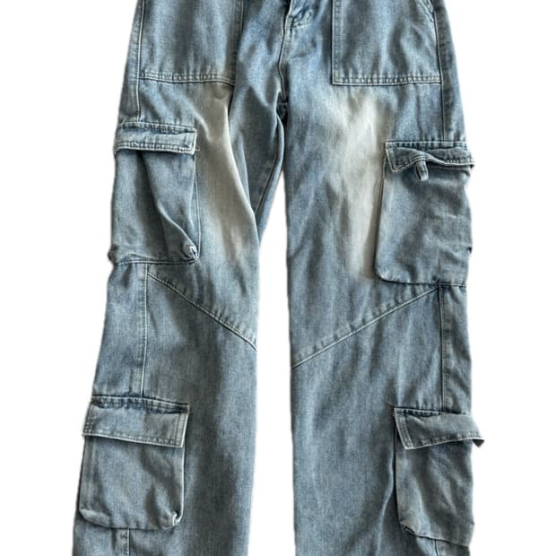 빈티지 워싱 카고 팬츠 바지