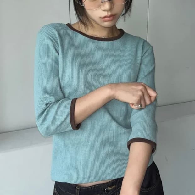 김아홉 와플링거티 블루