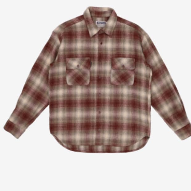 스컬프터 체크 셔츠