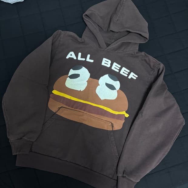 cpfm x 맥도날드 올 비프 후드티 s