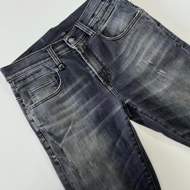 R13 BOY FIT BLACK PANTS 28