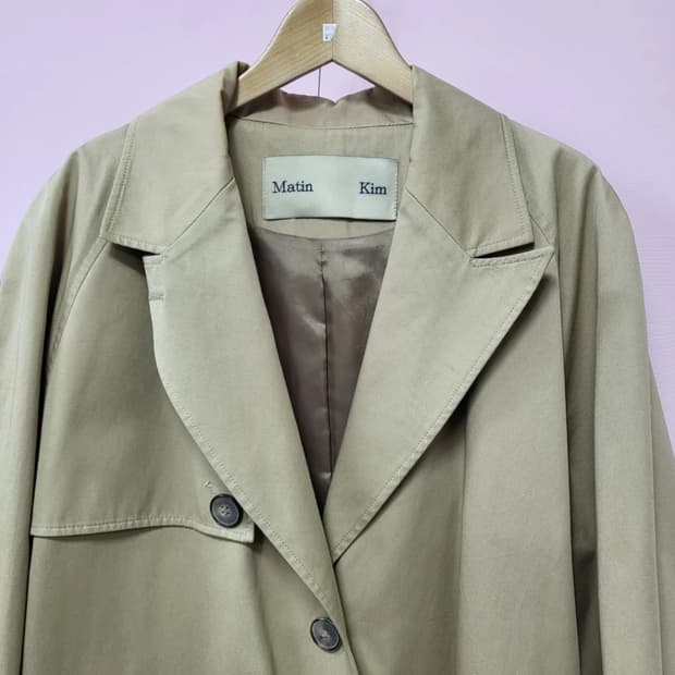 마뗑킴 롱 트렌치 코트 ~F 오버핏