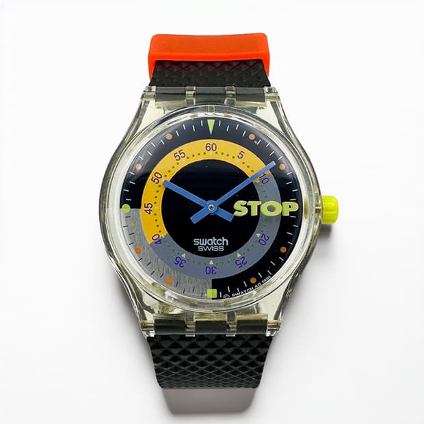 91년판) 빈티지 스와치 스톱워치 ssk100