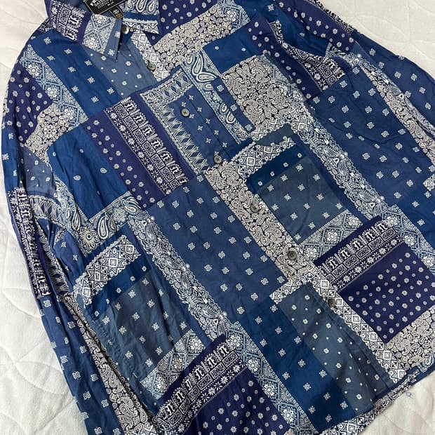 프리즘웍스 반다나 페이즐리 셔츠 XL