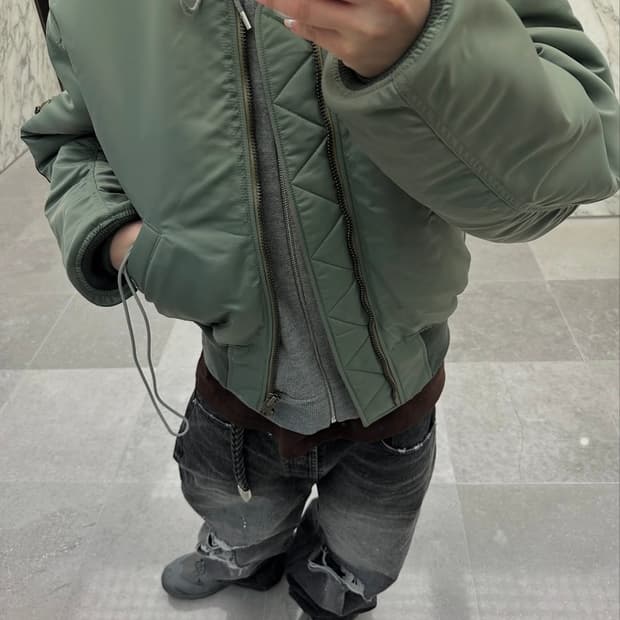 파프롬왓 빈티지 워시드진 블랙