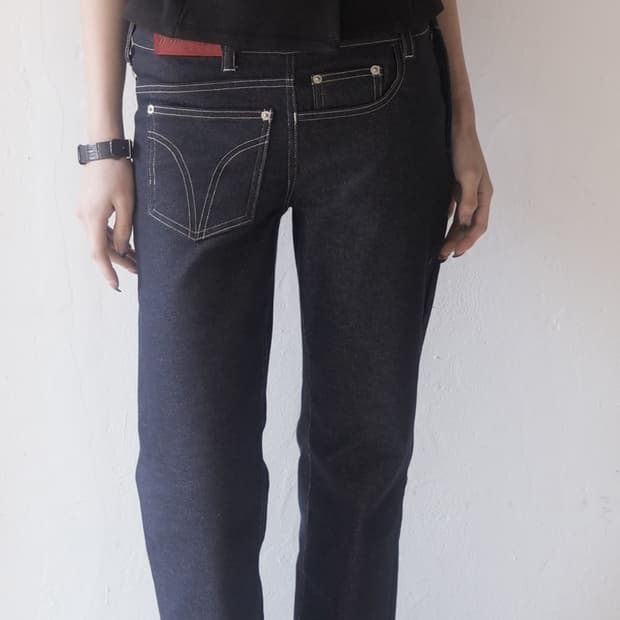 인앤양인하모니 flip denim blue/black