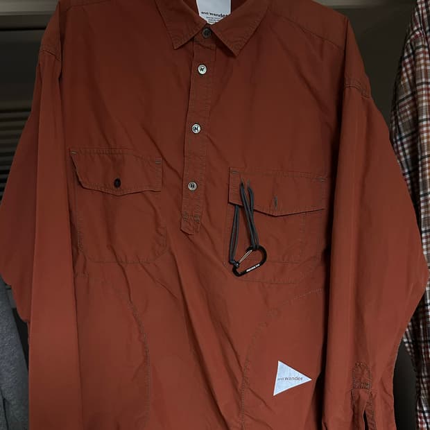 23ss 앤드원더 립셔츠 자켓 and wander